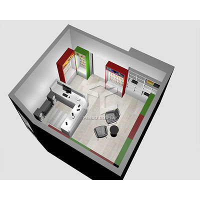 T4 LED Cell Phone Display Store Fixture Phone CNC Punching Engraving