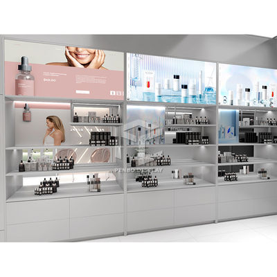 Напудрите покрытое Skincare косметики розницы мебели дисплея магазина ходят по магазинам украшение