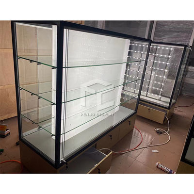 Frameless полно- интерьер ювелирного магазина стеклянного шкафа витрины настенного дисплея взгляда